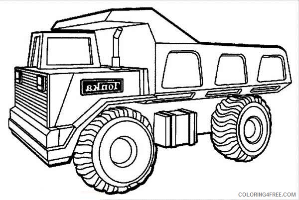 truck coloring pages dump truck Coloring4free