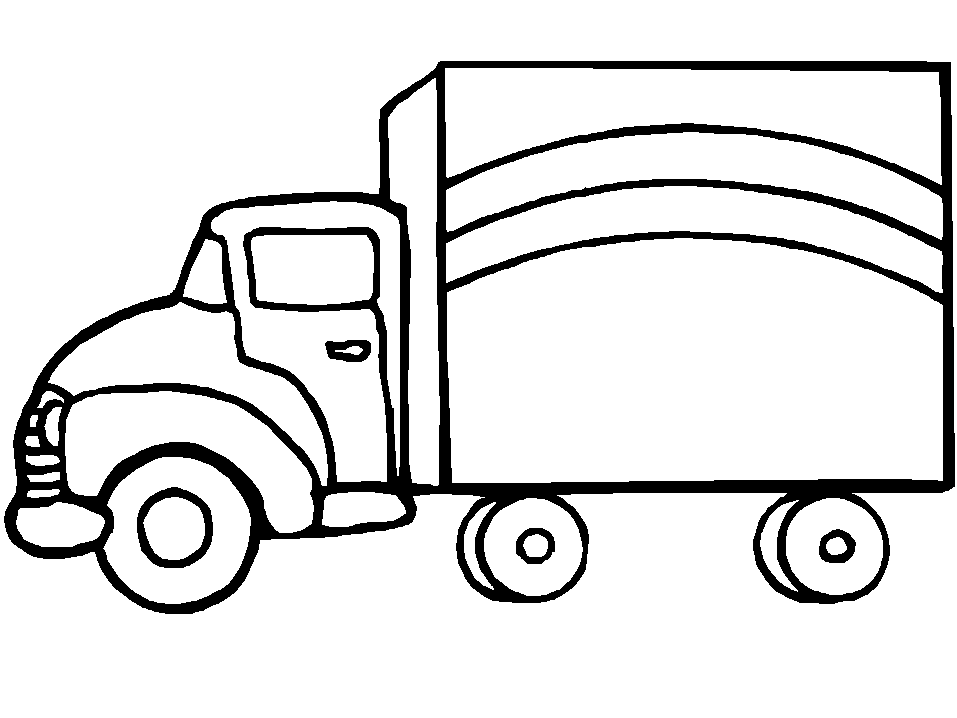 truck coloring pages for preschooler Coloring4free