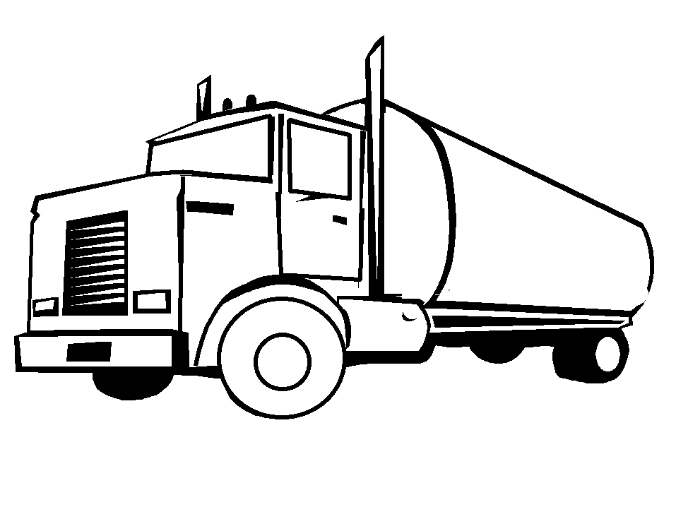 truck coloring pages fuel truck Coloring4free