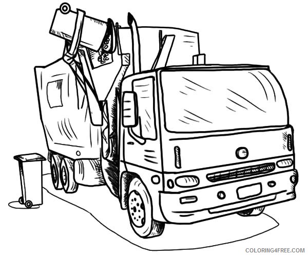 truck coloring pages garbage truck Coloring4free
