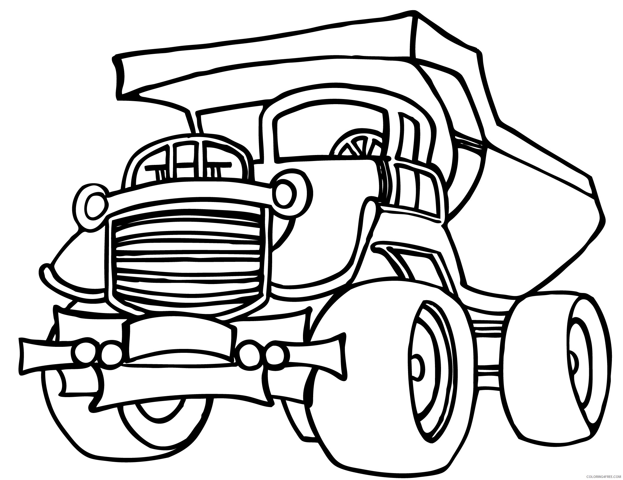 truck coloring pages haul truck Coloring4free