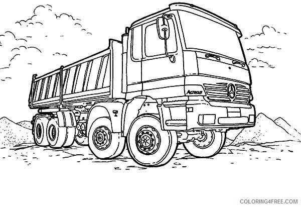 truck coloring pages printable Coloring4free