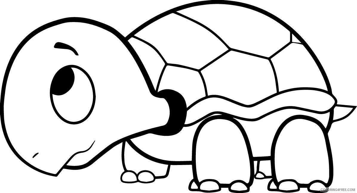 turtle coloring pages for kids printable Coloring4free