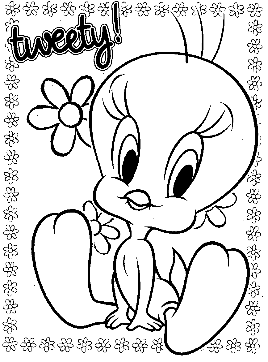 tweety bird coloring pages printable Coloring4free