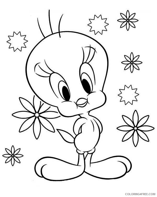 Tweety Bird Coloring Pages To Print Coloring4free Coloring4free Com