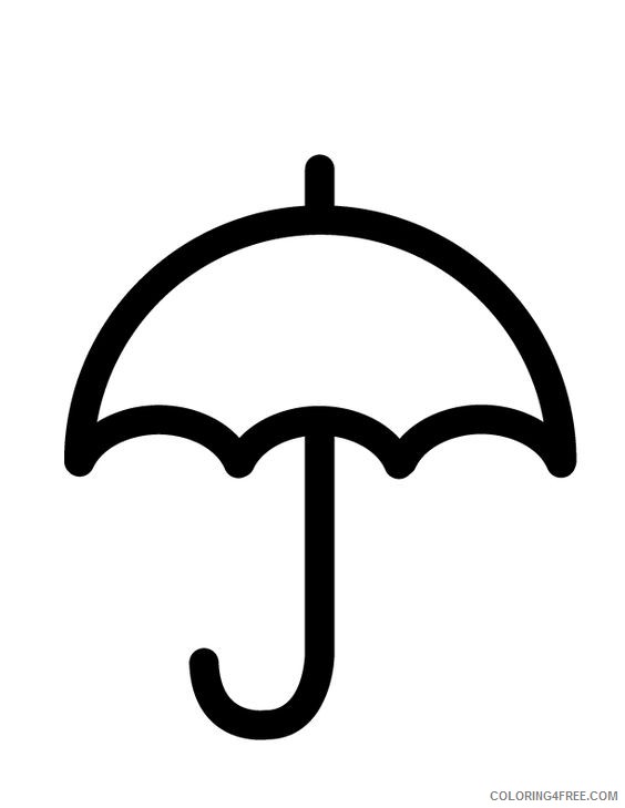 umbrella coloring pages for toddler Coloring4free