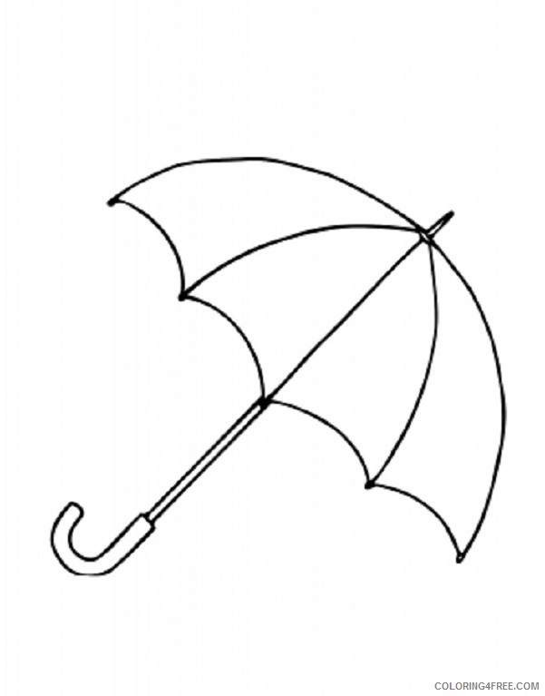 umbrella coloring pages to print Coloring4free