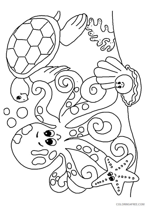under the sea animals coloring pages Coloring4free