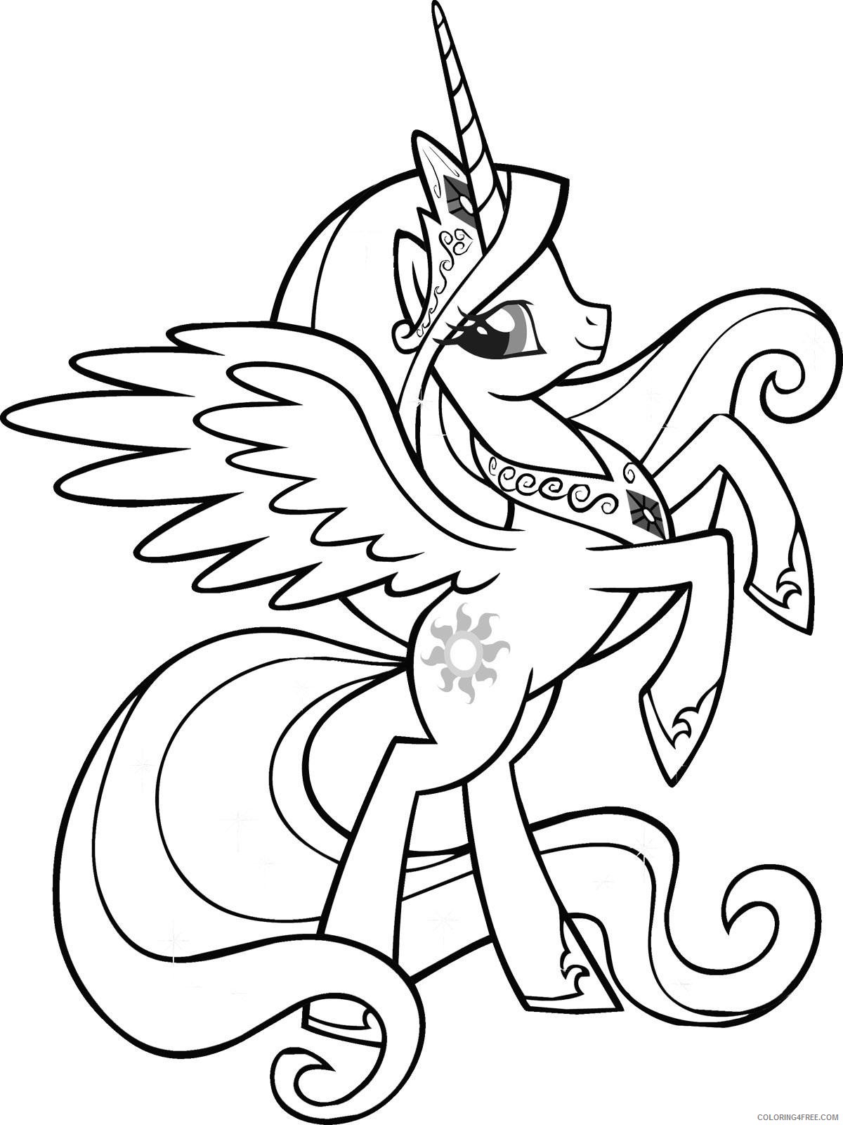 unicorn coloring pages for girls printable Coloring4free
