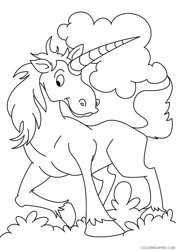 unicorn coloring pages printable for kids Coloring4free
