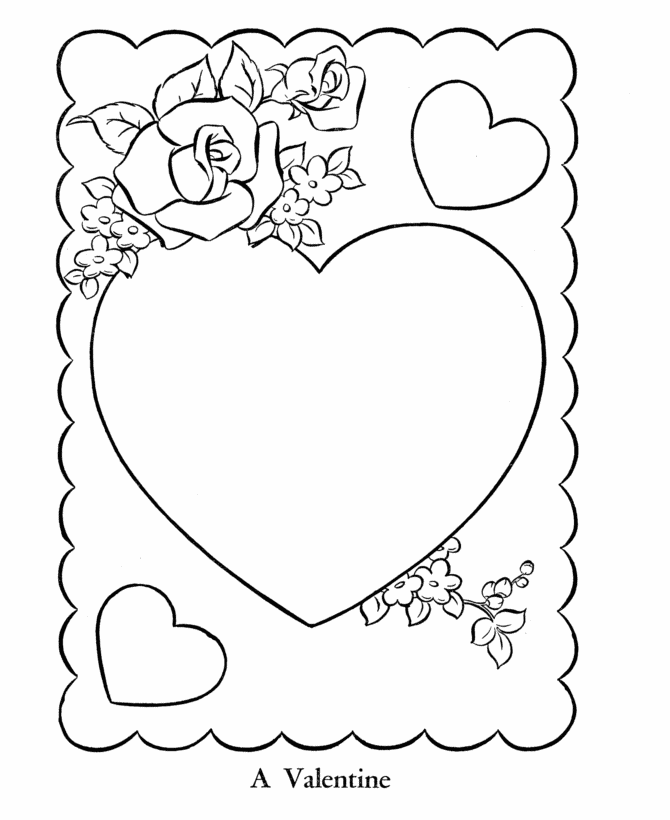 valentines day coloring pages for girls Coloring4free