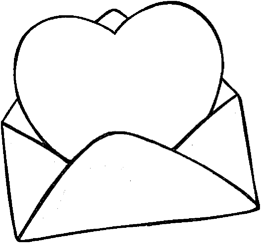 valentines day coloring pages love letter Coloring4free
