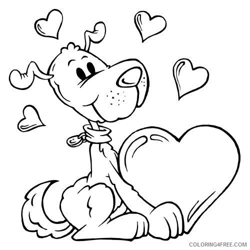 valentines day coloring pages printable Coloring4free