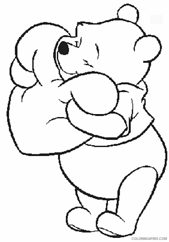 valentines day coloring pages winnie the pooh Coloring4free