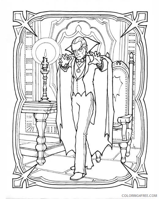 vampire coloring pages dracula Coloring4free