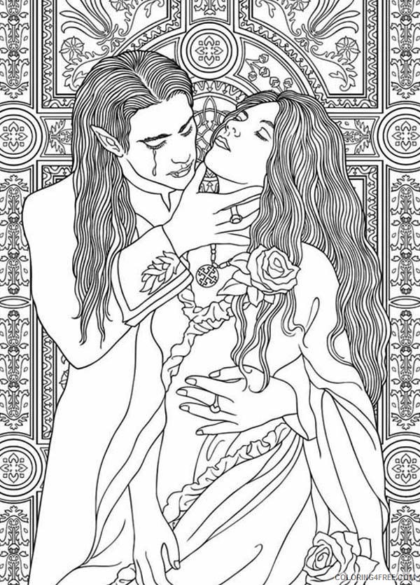 vampire coloring pages for adults Coloring4free