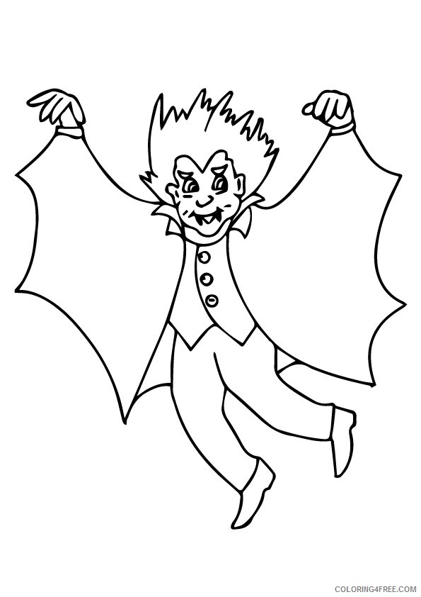 vampire coloring pages for kids printable Coloring4free