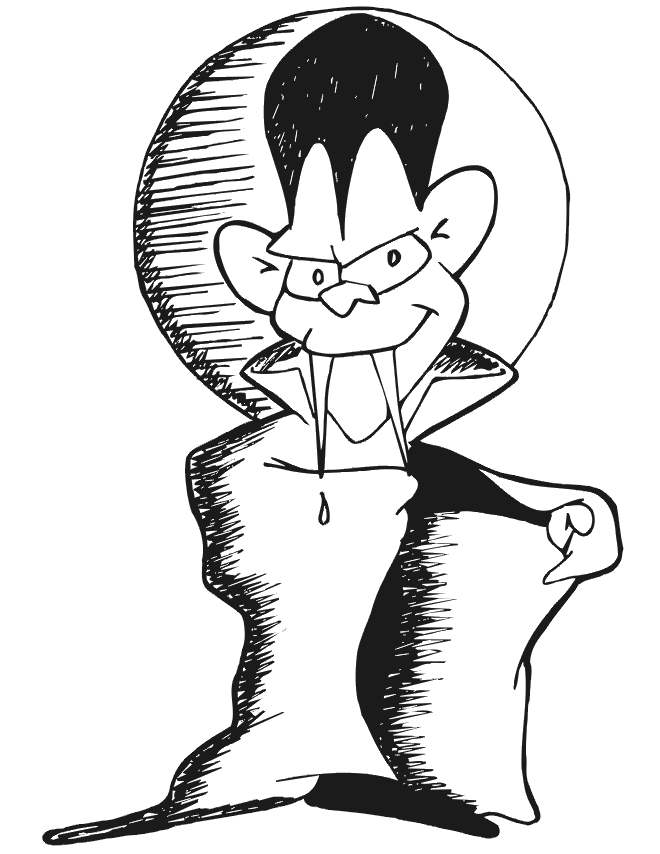 vampire coloring pages for toddler Coloring4free