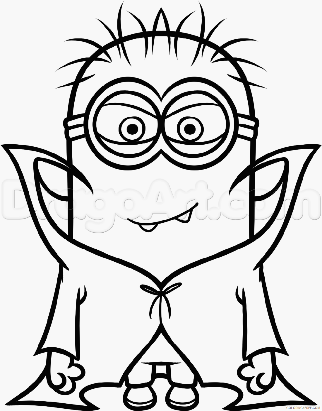 vampire minions coloring pages printable Coloring4free