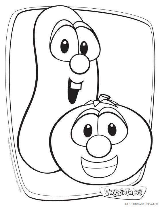 veggie tales coloring pages bob and larry Coloring4free