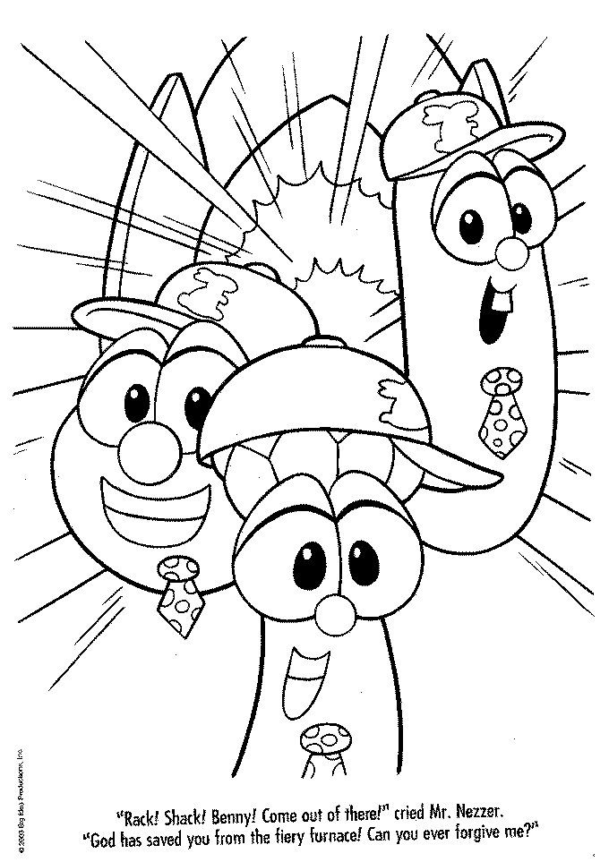 veggie tales coloring pages free printable Coloring4free