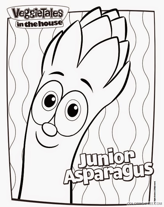 veggie tales coloring pages junior asparagus Coloring4free