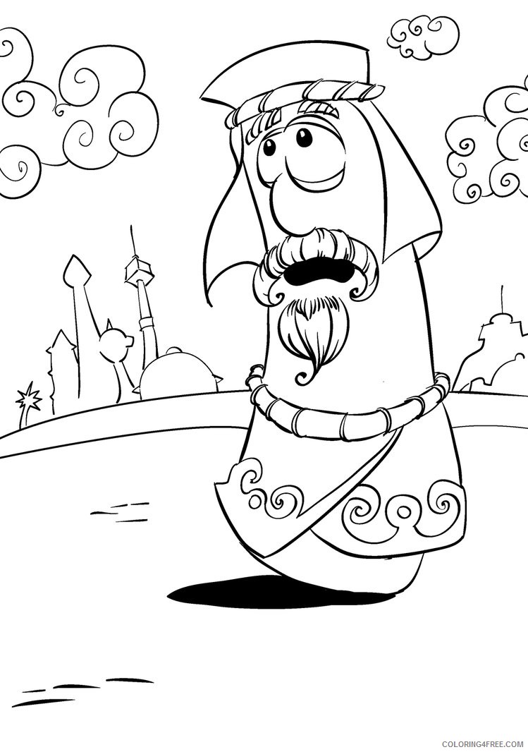 veggie tales coloring pages larry Coloring4free