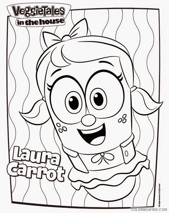 veggie tales coloring pages laura carrot Coloring4free