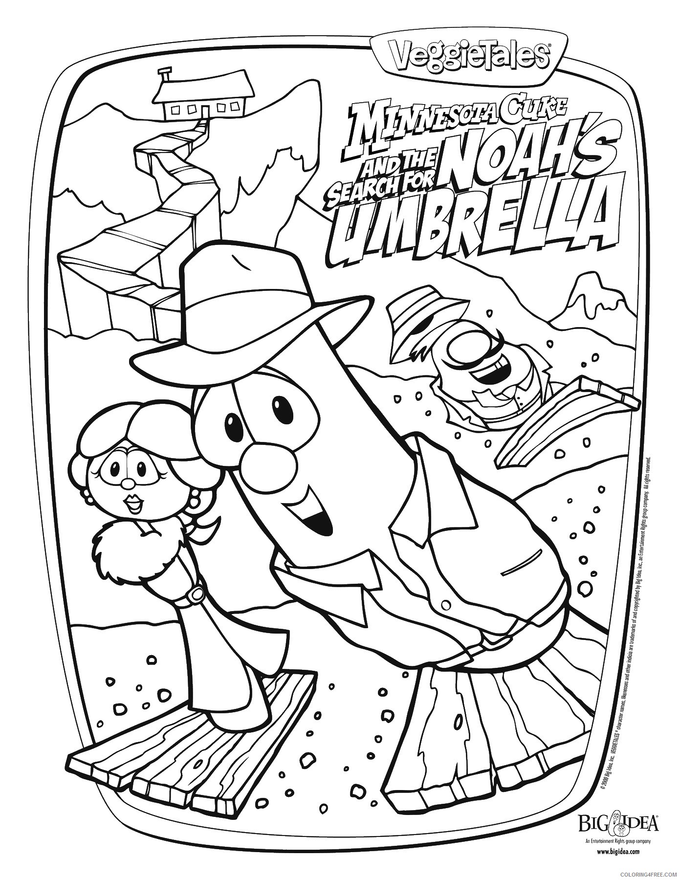 veggie tales coloring pages movie Coloring4free