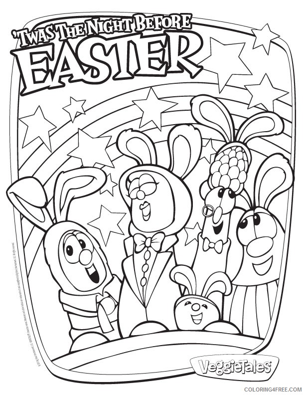 veggie tales coloring pages night before easter Coloring4free