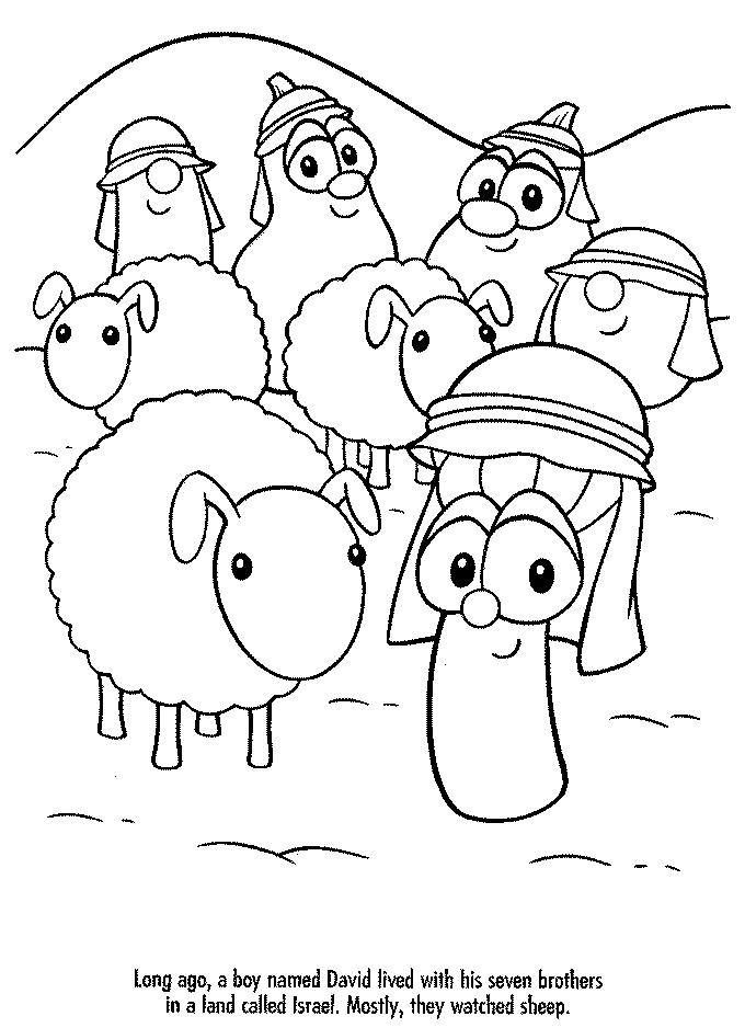 veggie tales coloring pages printable Coloring4free