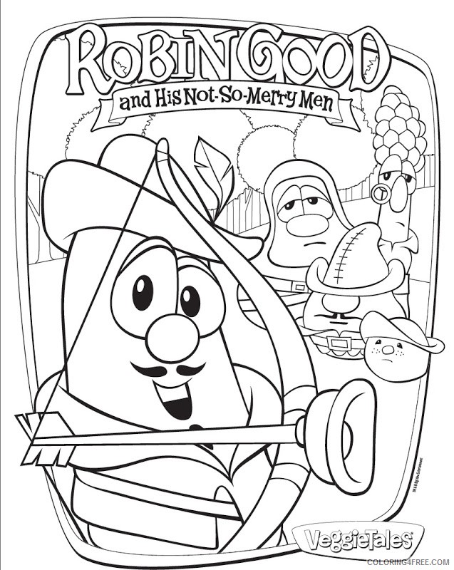 veggie tales coloring pages robin good Coloring4free