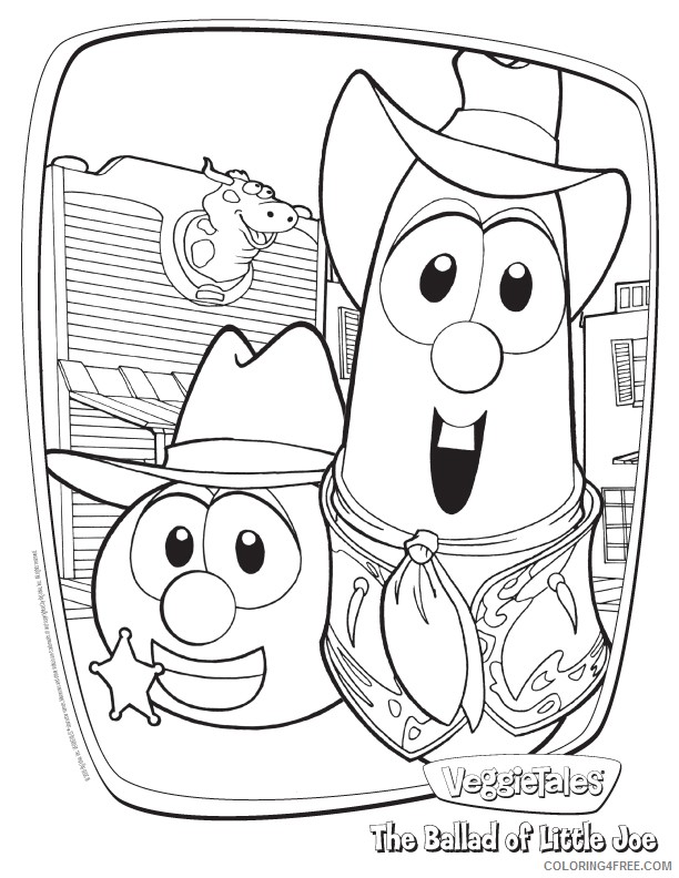 veggie tales coloring pages sheriff Coloring4free