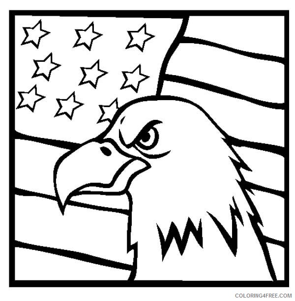 veterans day coloring pages bald eagle Coloring4free