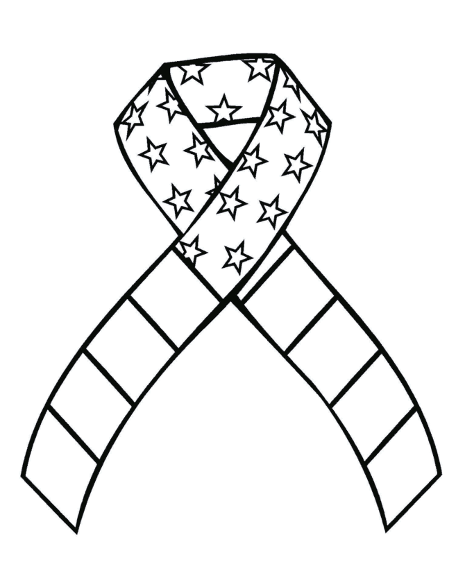 veterans day coloring pages ribbon Coloring4free