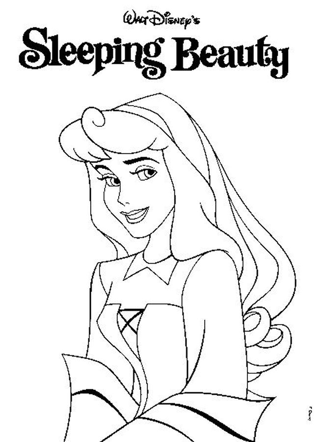 walt disney sleeping beauty coloring pages Coloring4free