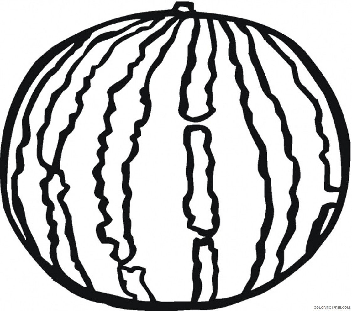 watermelon fruit coloring pages Coloring4free