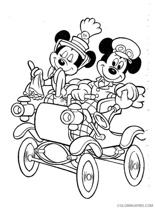 wedding coloring pages mickey mouse Coloring4free