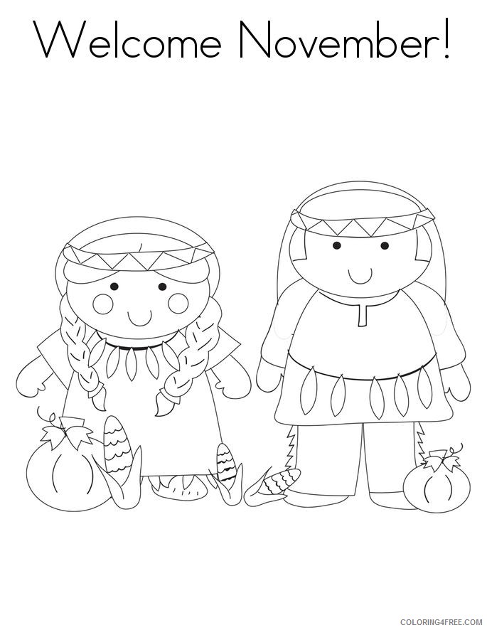 welcome november coloring pages Coloring4free