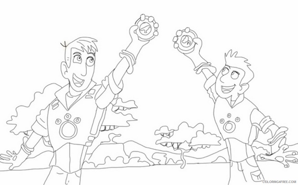 wild kratts coloring pages for kids Coloring4free
