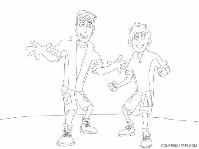 wild kratts coloring pages free to print Coloring4free
