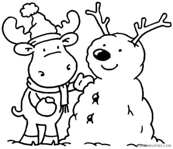 winter coloring pages for kindergarten Coloring4free