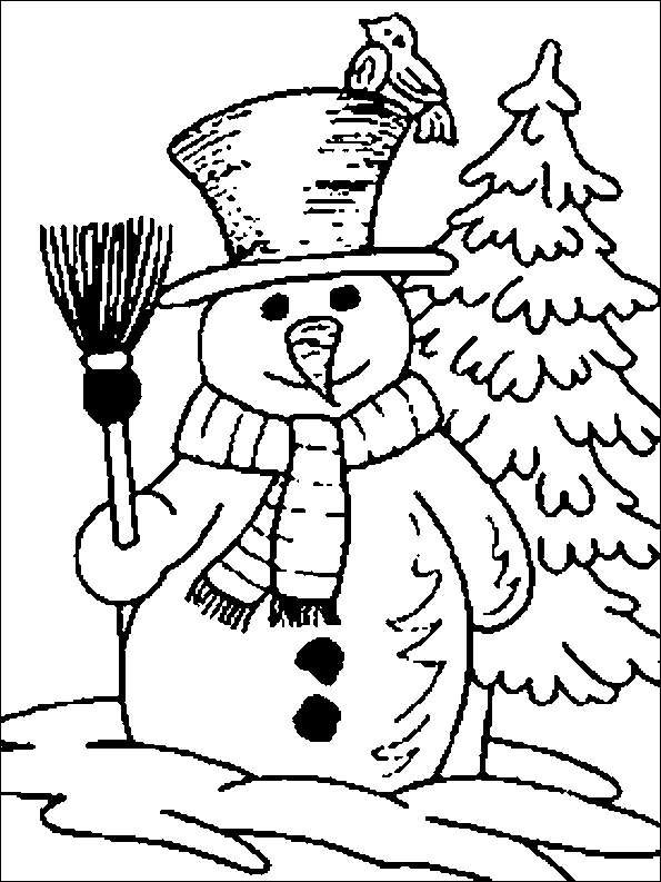 winter coloring pages printable Coloring4free