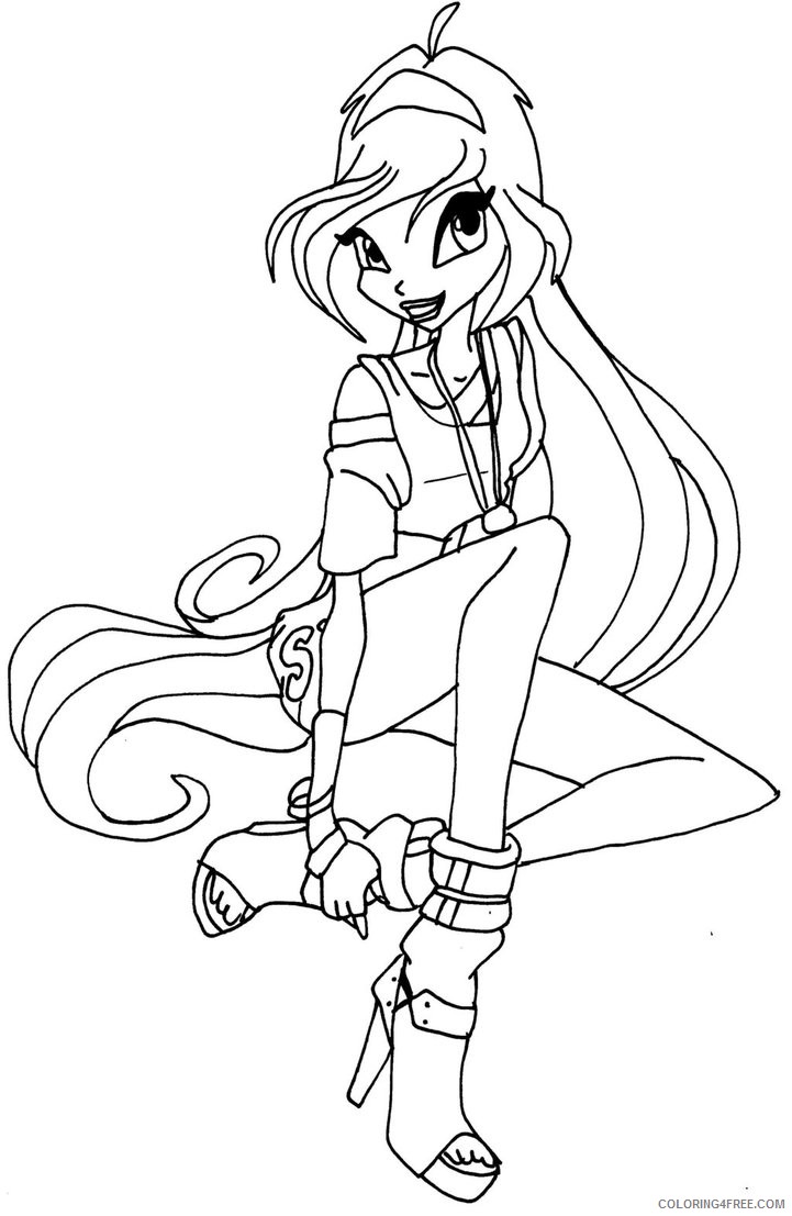 winx club bloom coloring pages by elfkena Coloring4free