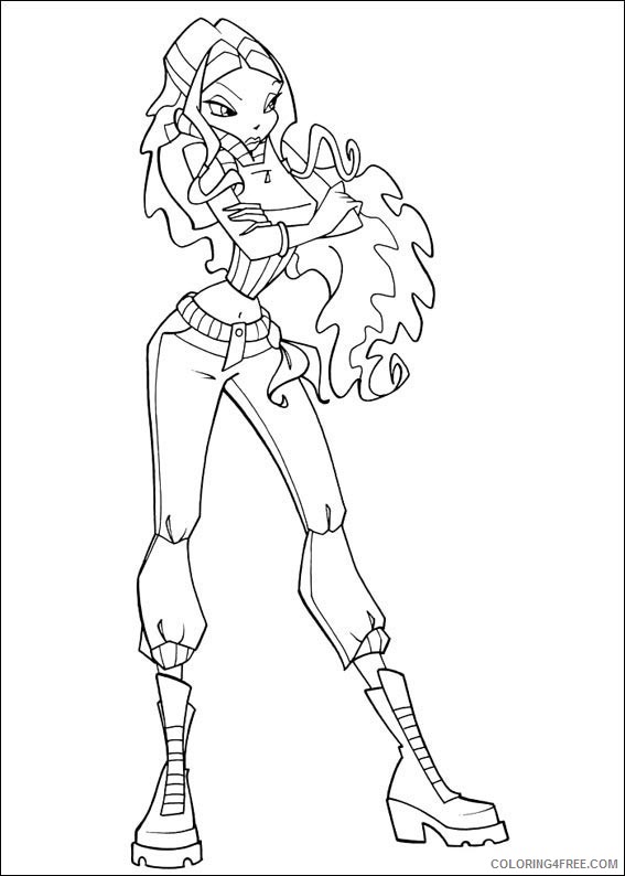 winx club coloring pages aisha Coloring4free