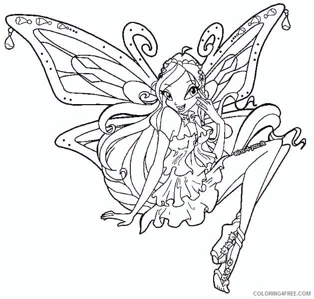 winx club coloring pages bloom enchantix Coloring4free