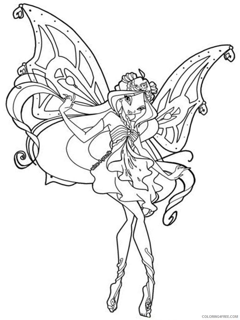 winx club coloring pages enchantix Coloring4free