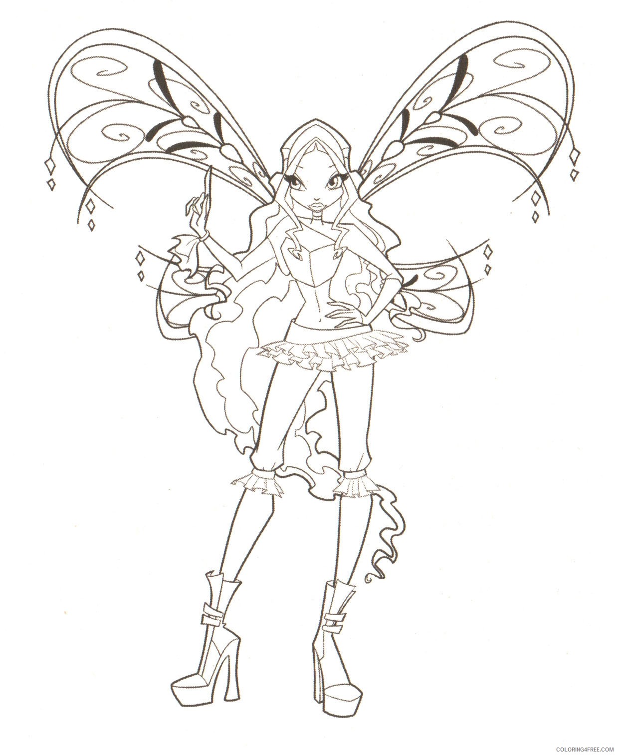winx club coloring pages for girls Coloring4free