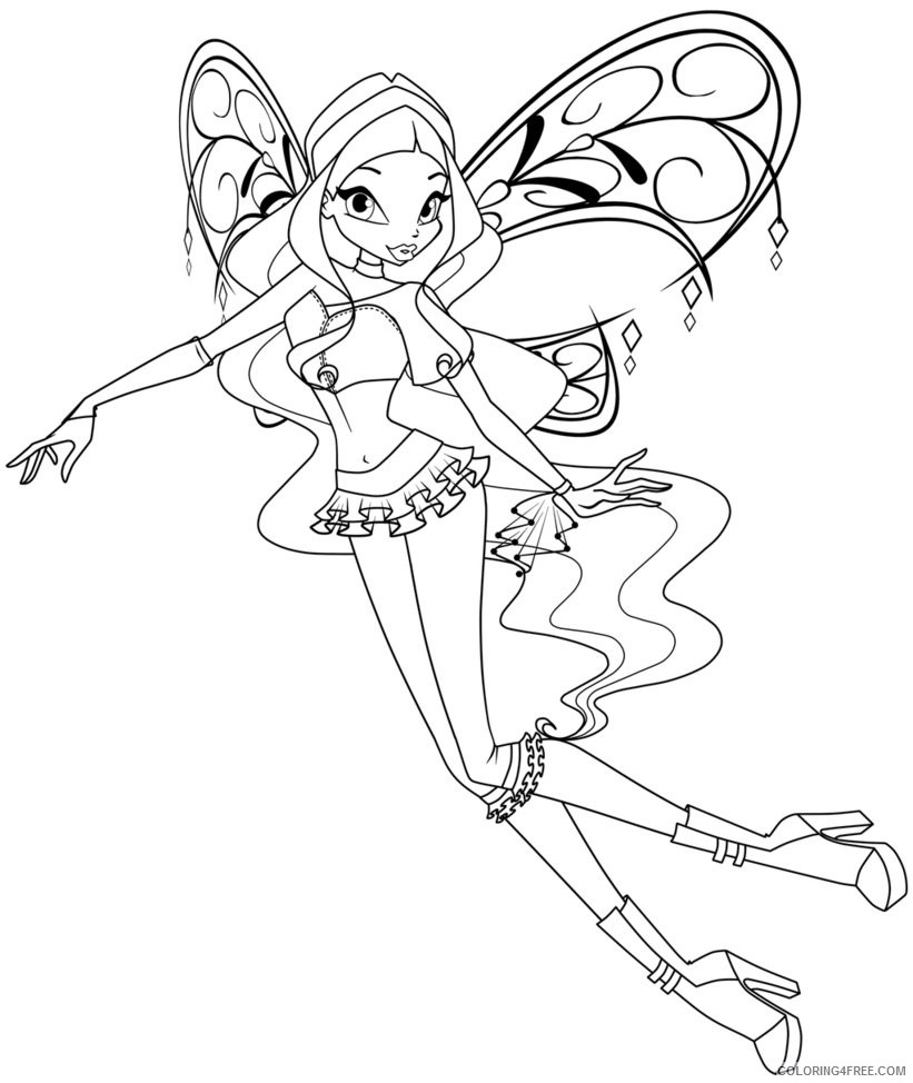 winx club coloring pages printable for kids Coloring4free