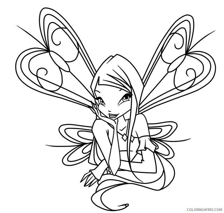 winx club coloring pages roxy Coloring4free